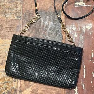 𝅺Vintage Whiting & Davis International Chain Mail Crossbody Clutch Handbag